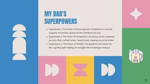 Playful Blue and Pink Father's Day Presentation - صفحة 3