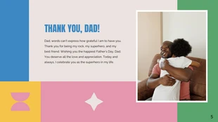 Playful Blue and Pink Father's Day Presentation - page 5
