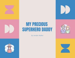 Free  Template: Playful Blue and Pink Father's Day Presentation