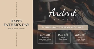 Free  Template: Retail Father's Day Promotional Facebook Post 