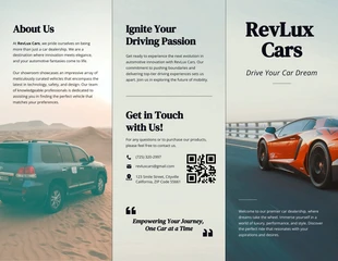 premium  Template: Soft Green And Soft Red Simple Car Brochure