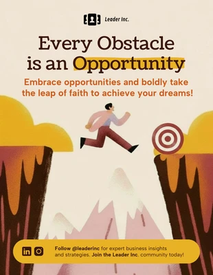 Free  Template: Motivation for Self-Improvement Poster Template