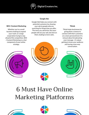 Free  Template: Infografiche nel marketing digitale