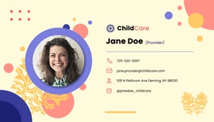 Modern Childcare Provider Card - صفحة 2