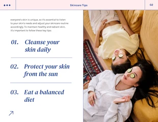 Pink Blue Minimalist Skincare Cool Presentation - Page 2