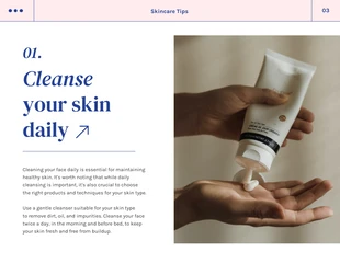 Pink Blue Minimalist Skincare Cool Presentation - Seite 3