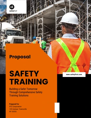 Free  Template: Safety Training Proposals