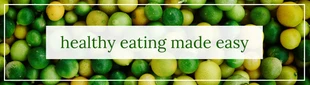 Free  Template: Clean Eating YouTube-Banner