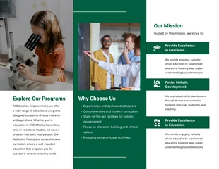 White Green Education Brochure - Pagina 2