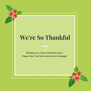 Free  Template: Merry & Thankful