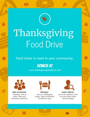 premium  Template: Thanksgiving Food Drive