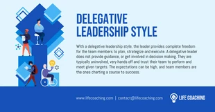 business  Template: Esempio di stile di leadership delegante