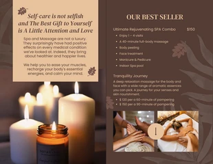 Brown And Gold Luxury Modern Aesthetic Massage Spa Brochure - Pagina 2
