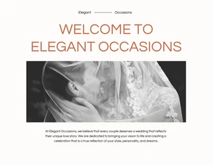 White and Orange Minimalist Wedding Presentation - Página 2