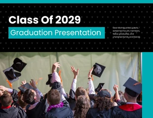 Free  Template: Dark Green Graduation Presentation
