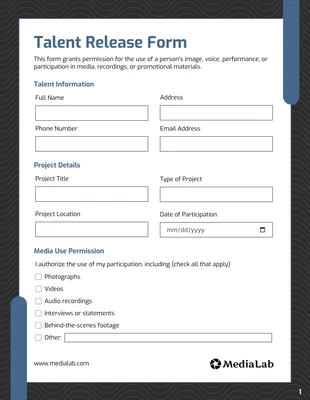 Free interactive Template: Plantilla de liberación de talento