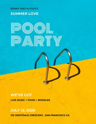 premium  Template: Pool Party Event