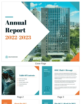 Free and accessible Template: Corporate Healthcare Annual Report