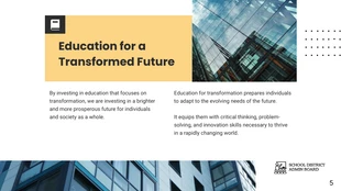 Simple Black White Yellow Education Presentation - Página 5