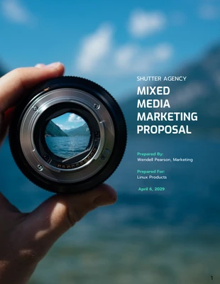 business  Template: Propuesta de marketing de medios mixtos
