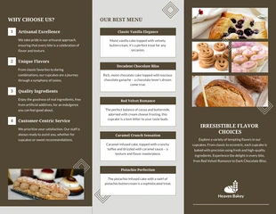 Cupcake Boutique Bakery Brochure - page 2