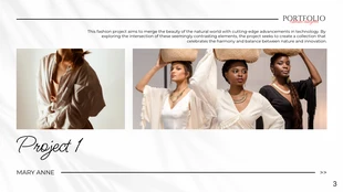 Black and White Fashion Designer Portfolio Presentation - Pagina 3