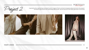 Black and White Fashion Designer Portfolio Presentation - Seite 4