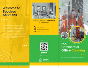 Free  Template: Commercial Office Cleaning Brochure