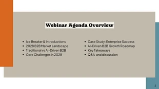B2B Growth Webinar Presentation Template - page 2