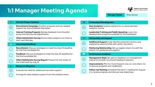 Business 1:1 Meeting Agenda Presentation - page 2