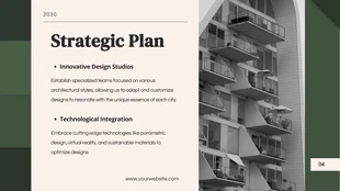 Dark Green Architect Simple Modern Presentation - Página 4