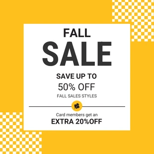 premium  Template: Herbst Sale Coupon