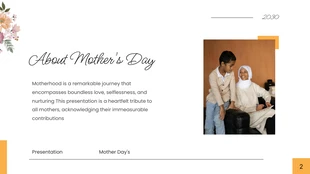 Simple Shapes Yellow Mother's Day Presentation - Seite 2