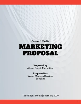 Orange Simple Marketing Proposal