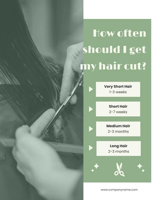 Free  Template: Green Beige Hair Cut Schedule Template