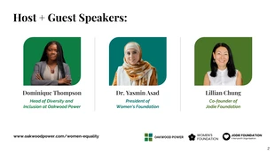 Women's Equality Rights Webinar Presentation Template - صفحة 2