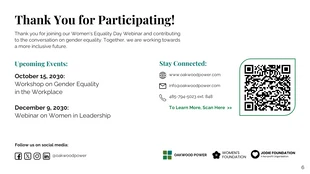 Women's Equality Rights Webinar Presentation Template - Seite 6