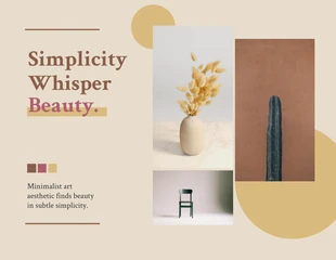 Free  Template: Collage de arte pastel elegante simple