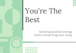 Free  Template: Cartão Sage Green Square Thinking Of You
