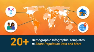 business  Template: Dados demográficos da população Cabeçalho do blog