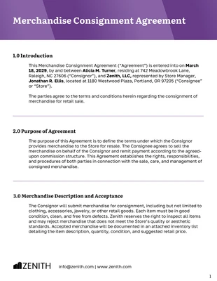 Free interactive Template: Modello di contratto di spedizione di merci