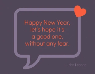 Quote New Year Card