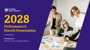 business  Template: Modèle de présentation d'entreprise sur la croissance des performances