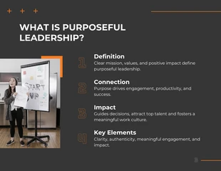 White Black Orange Modern Leadership Presentation - Página 3