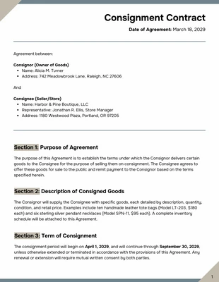 business interactive Template: Modello di contratto di spedizione