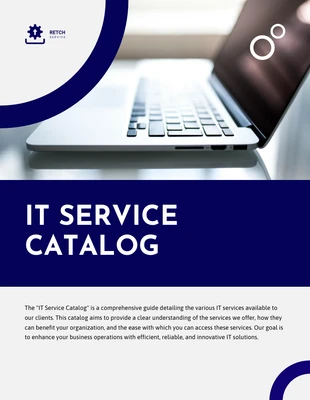 Free  Template: IT Service Catalog Template