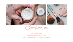 White Modern Beauty Studio Business Card - Página 2