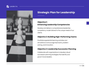 Blue professional modern leadership business presentation - Pagina 4