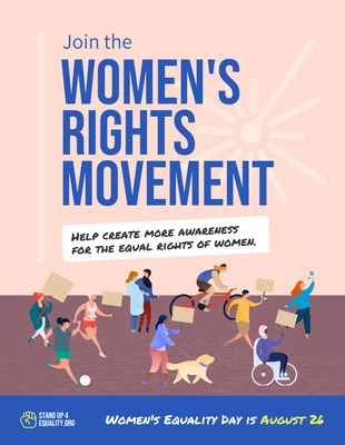 Free  Template: Women's Rights Movement Poster