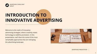 Minimalist Brown and Black Advertising Presentation - Pagina 2